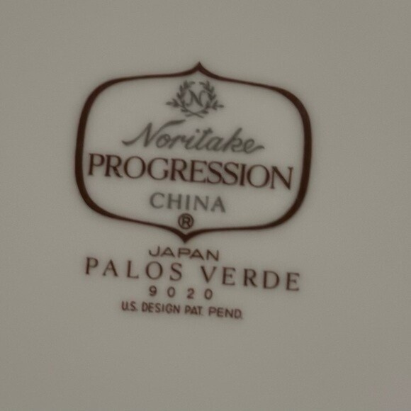 Vintage Noritake Japan Palos‎ Verde Design #9020 Dinner Plates Set of 4 - Picture 7 of 13
